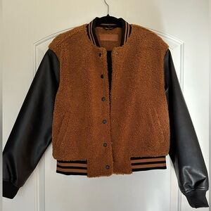 Blank NYC Brown and Black Bomber Jacket